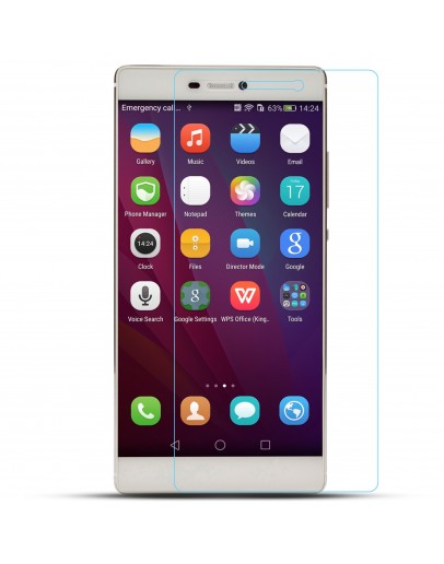 Moozy Blue Star Tempered Glass 9H Extra Shock Screen Protector for Huawei P8