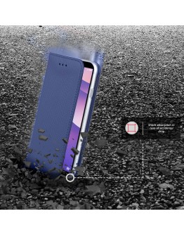 Huawei Y7 Prime 2018 case, Huawei Nova 2 Lite case Flip cover Dark blue - Moozy® Smart Magnetic Flip case with folding stand