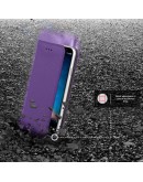Huawei Mate 10 Lite case Flip cover Purple - Moozy® Smart Magnetic Flip case with folding stand and silicone phone holder