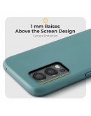 Moozy Minimalist Series Silicone Case for OnePlus Nord 2, Blue Grey - Matte Finish Lightweight Mobile Phone Case Slim Soft Protective TPU Cover with Matte Surface