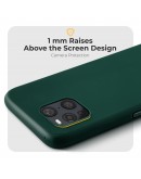 Moozy Minimalist Series Silicone Case for Oppo Find X3 Pro, Midnight Green - Matte Finish Lightweight Mobile Phone Case Slim Soft Protective TPU Cover with Matte Surface