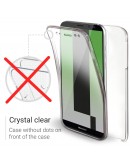 Moozy 360 Degree Case for Huawei Mate 10 Lite - Transparent Full body Slim Cover - Hard PC Back and Soft TPU Silicone Front