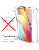Moozy 360 Degree Case for Xiaomi Mi Note 10 Lite - Transparent Full body Slim Cover - Hard PC Back and Soft TPU Silicone Front