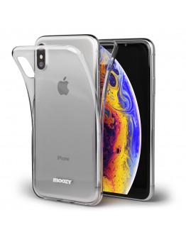 Moozy 360 Degree Case for iPhone X, iPhone XS - Full body Front and Back Slim Clear Transparent TPU Silicone Gel Cover