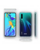 Moozy 360 Degree Case for Huawei P30 - Full body Front and Back Slim Clear Transparent TPU Silicone Gel Cover